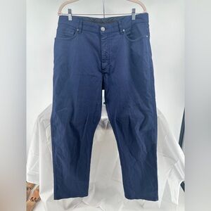 Zegna blue cotton chinos